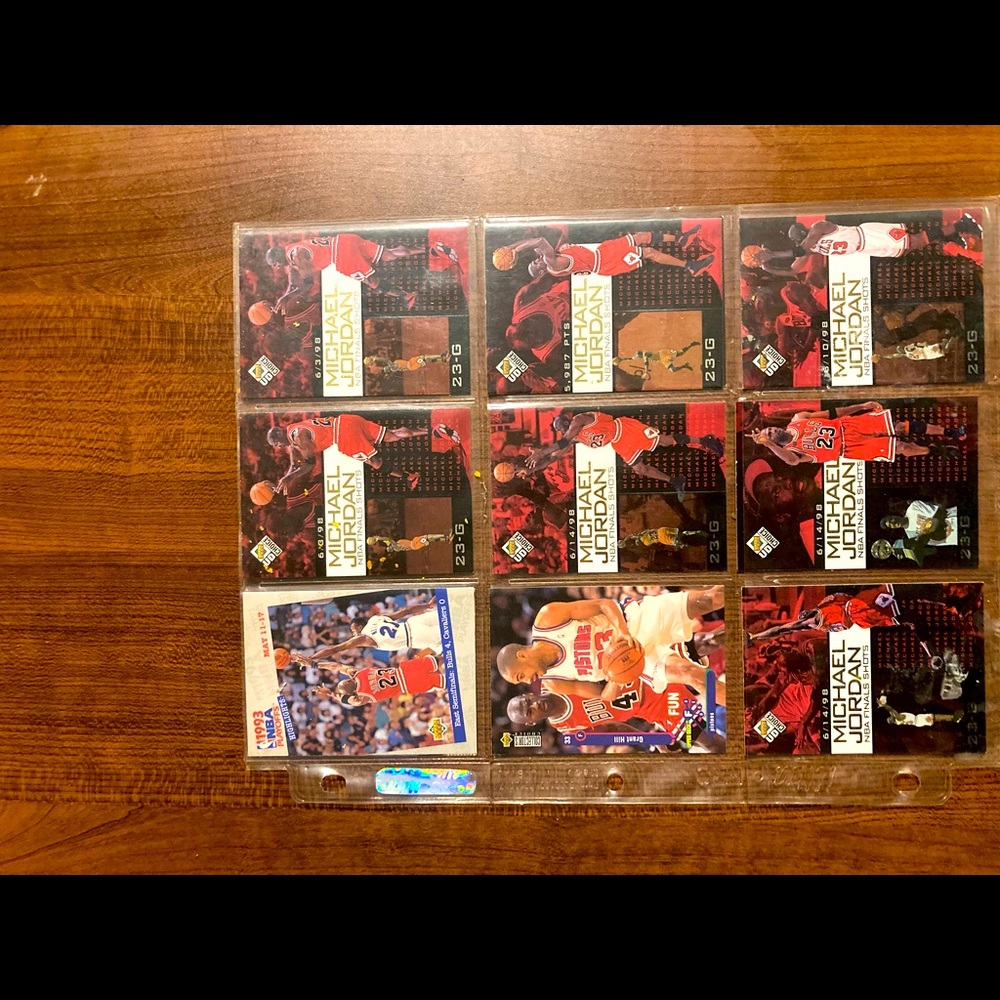 Michael Jordan nba final shot cards